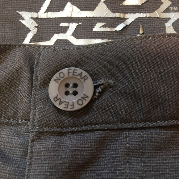 No Fear brown Mens shorts button and zip Size 34 - Picture 3 of 9